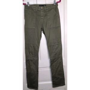 Veronica Beard Adrina 10.75 Skinny Olive Green Jeans Pants Women's Size 27 (1057